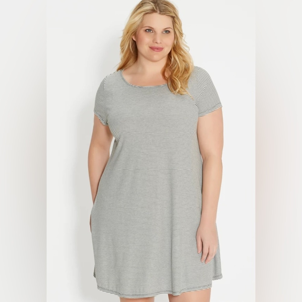 Striped Peekaboo Dress